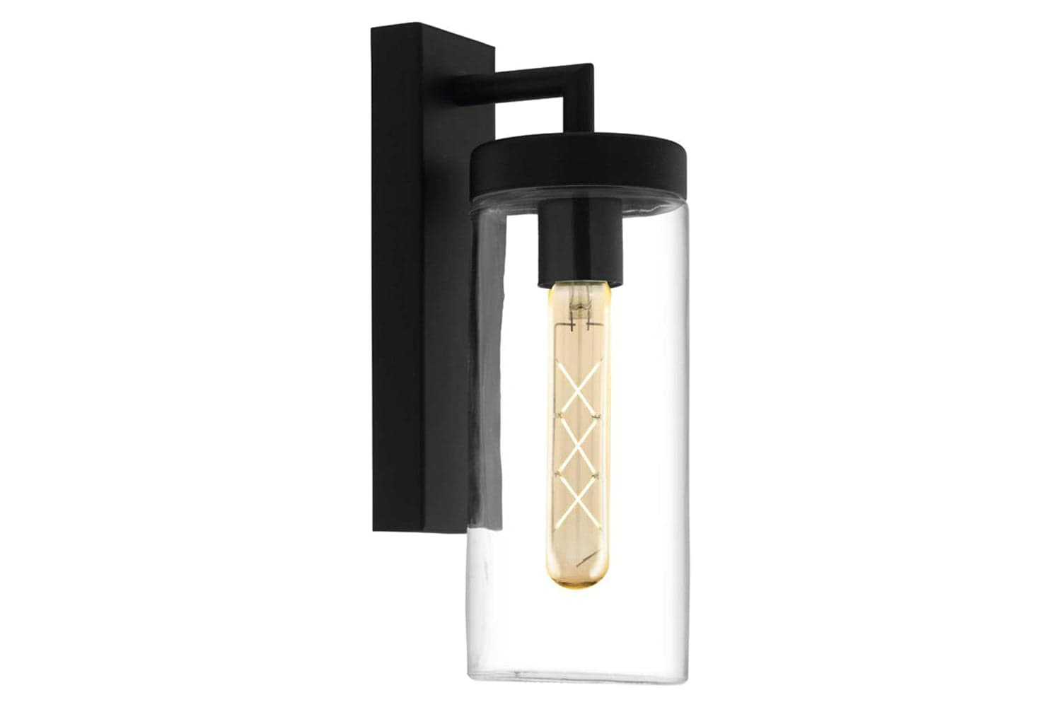 Eglo | Bovolone Modern Exterior Wall Lamp | Black