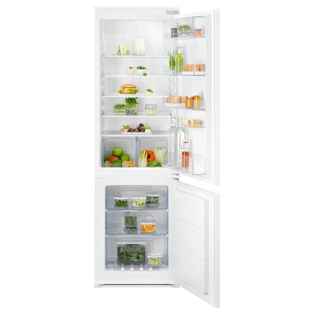 Electrolux 257L Frost Free Built-In Fridge Freezer - White | LNT6NE18S1