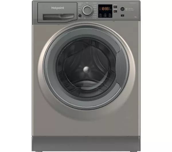 HOTPOINT Anti-stain NSWR 846 GK UK 8 kg 1400 Spin Washing Machine - Graphite