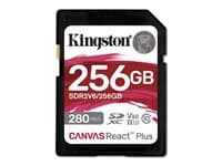 KINGSTON - Canvas React Plus - flash memory card - 256 GB - SDXC UHS-II