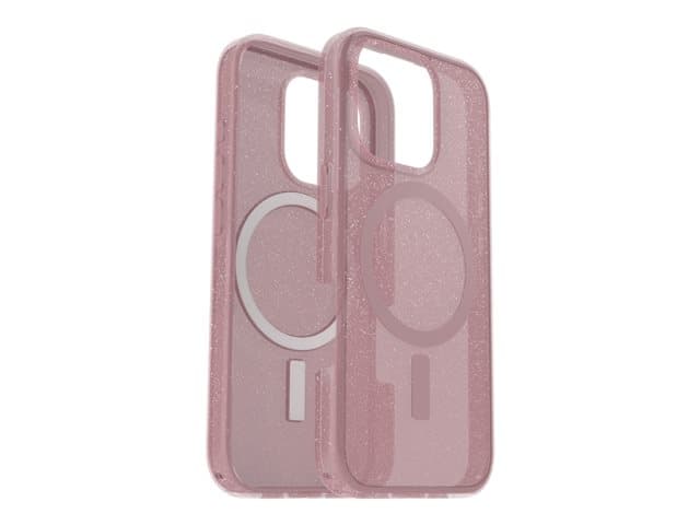 OTTERBOX - Symmetry Series Clear - Back cover for mobile phone - MagSafe compatibility - polycarbonate layer, thermoplastic elastomer (TPE) - foxberry (pink) - for Apple iPhone 16 Pro