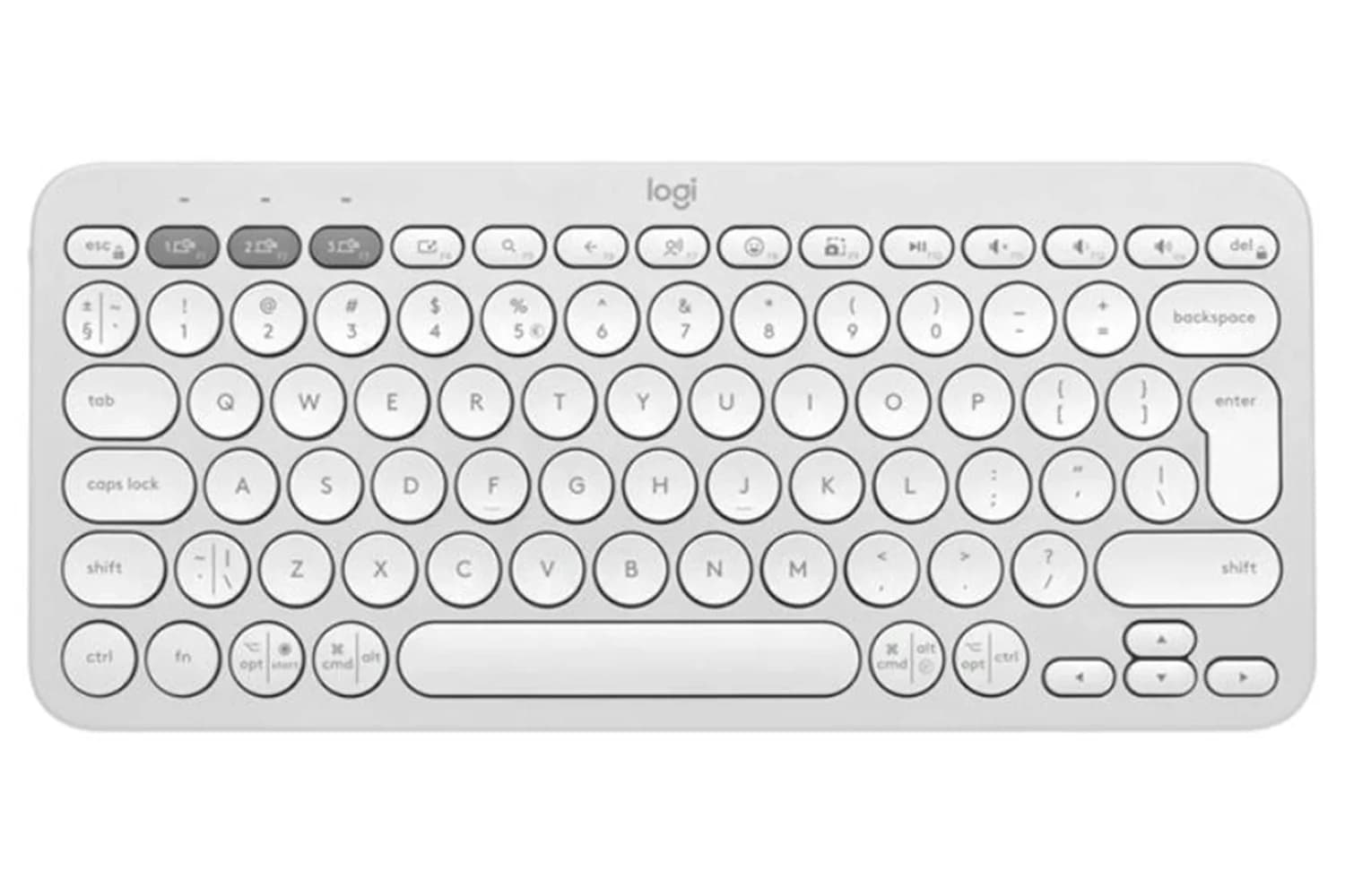 Logitech Pebble Keys 2 K380s Wireless Keyboard | White