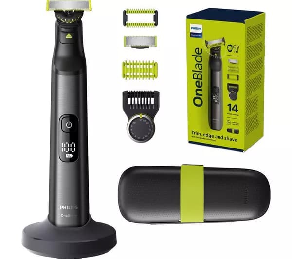 PHILIPS OneBlade Pro 360 QP6651/30 Wet & Dry Hybrid Face & Body Shaver Kit