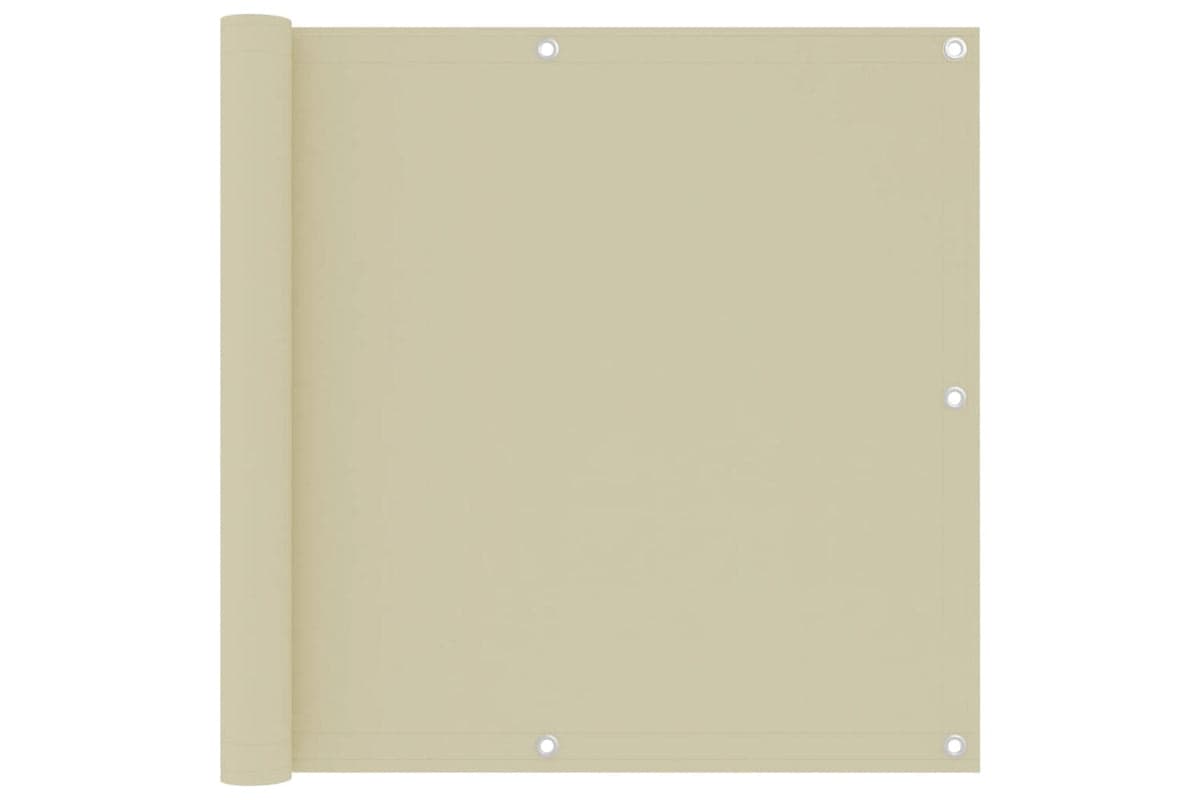 vidaXL 134952 Balcony Screen Cream 90x300cm Oxford Fabric