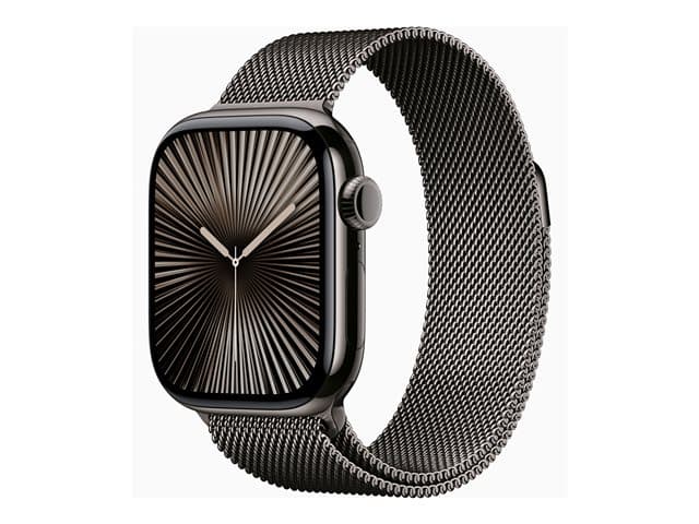 APPLE - Watch Series 10 (GPS + Cellular) - slate titanium - smart watch with milanese loop - slate - 64 GB