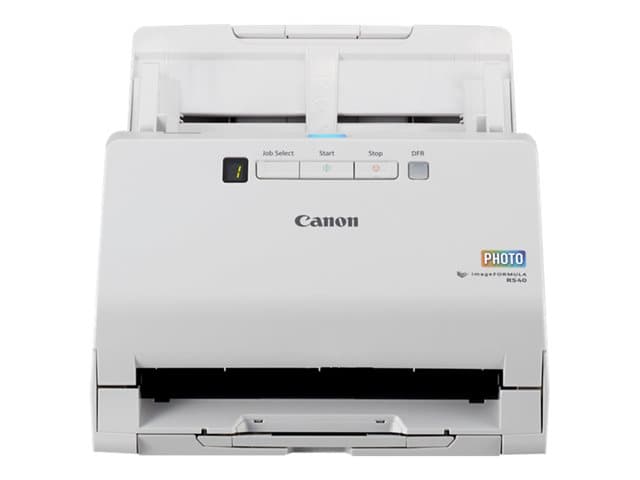 CANON - imageFORMULA RS40 - Document scanner - CMOS / CIS - Duplex - 216 x 3000 mm - 600 dpi x 600 dpi - up to 40 ppm (mono) / up to 30 ppm (colour) - ADF (60 sheets) - USB 2.0