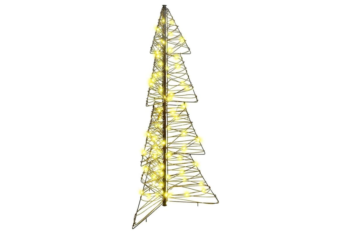 Vidaxl Christmas Tree With 100 Leds Warm White 120 Cm Rattan