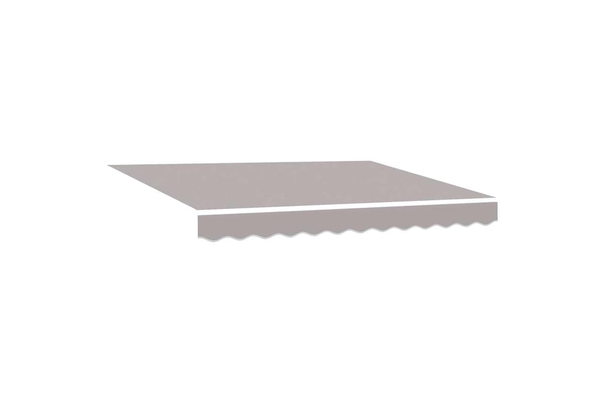 Vidaxl Retractable Awning Manual Light Grey 350 X 250 Cm Fabric Metal