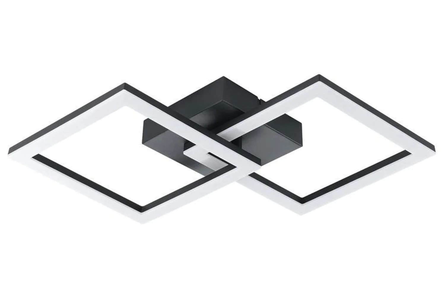 Eglo | Essentials Square LED Ceiling Light | Black/White