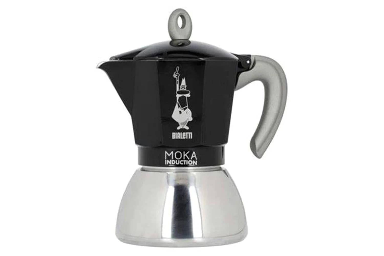 Bialetti | Italian Induction Authentic Italian Moka Pot | 6 Cup | Black