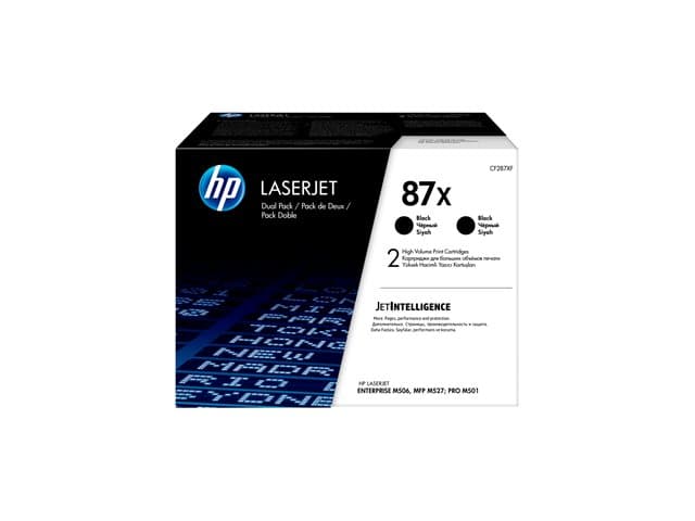 HP - 87X - 2-pack - High Yield - black - original - LaserJet - toner cartridge (CF287XD)