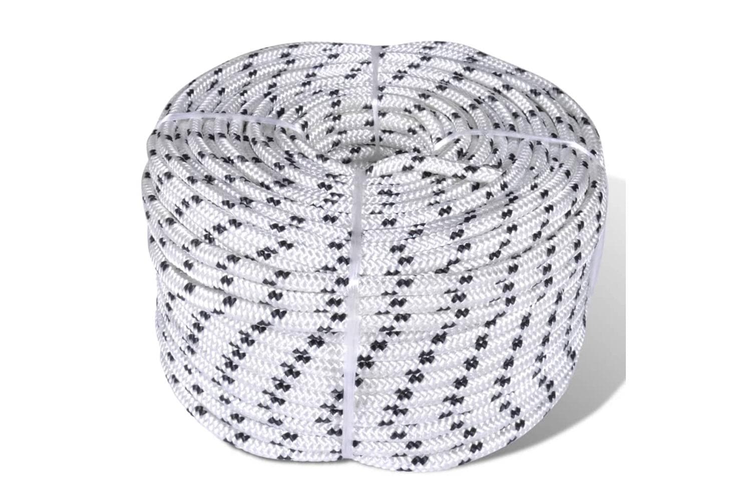 vidaXL 90460 Braided Rope Coil Boat Line Polyester 8mm X 50 M
