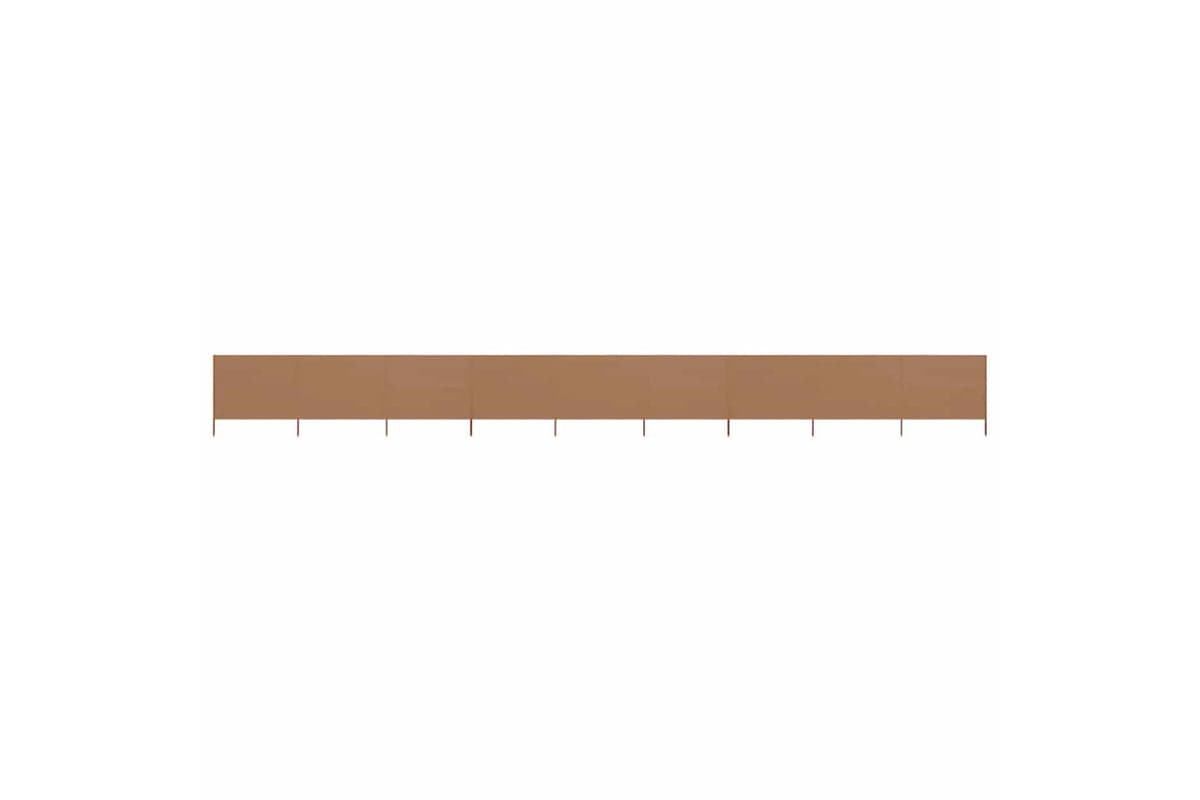 vidaXL 47201 9-panel Wind Screen Fabric 1200x160cm Taupe