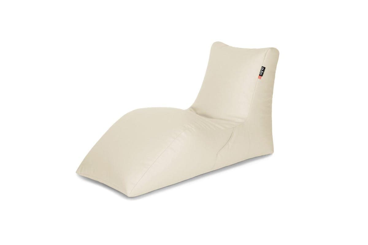 Qubo | Lounger | Soft Fit Bean Bag | Coconut