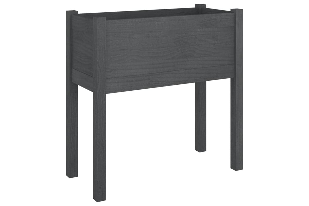 vidaXL 810823 Garden Planter Grey 70x31x70cm Solid Pinewood