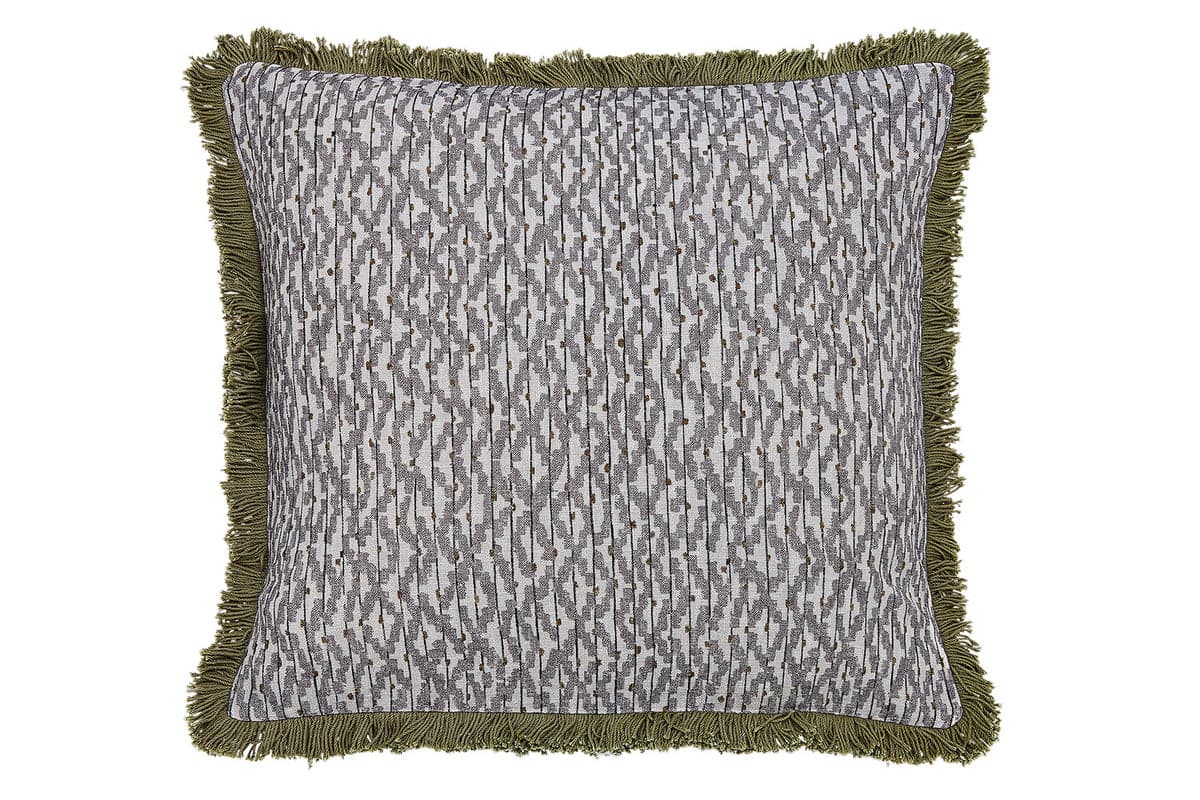 Kaiza Cushion | Charcoal/Silver | 50 x 50 cm