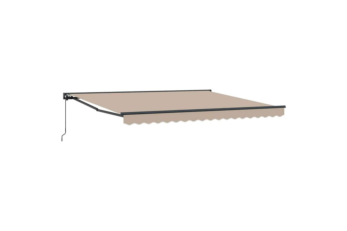 Vidaxl Retractable Awning Manual Beige 400x300 Cm Fabric