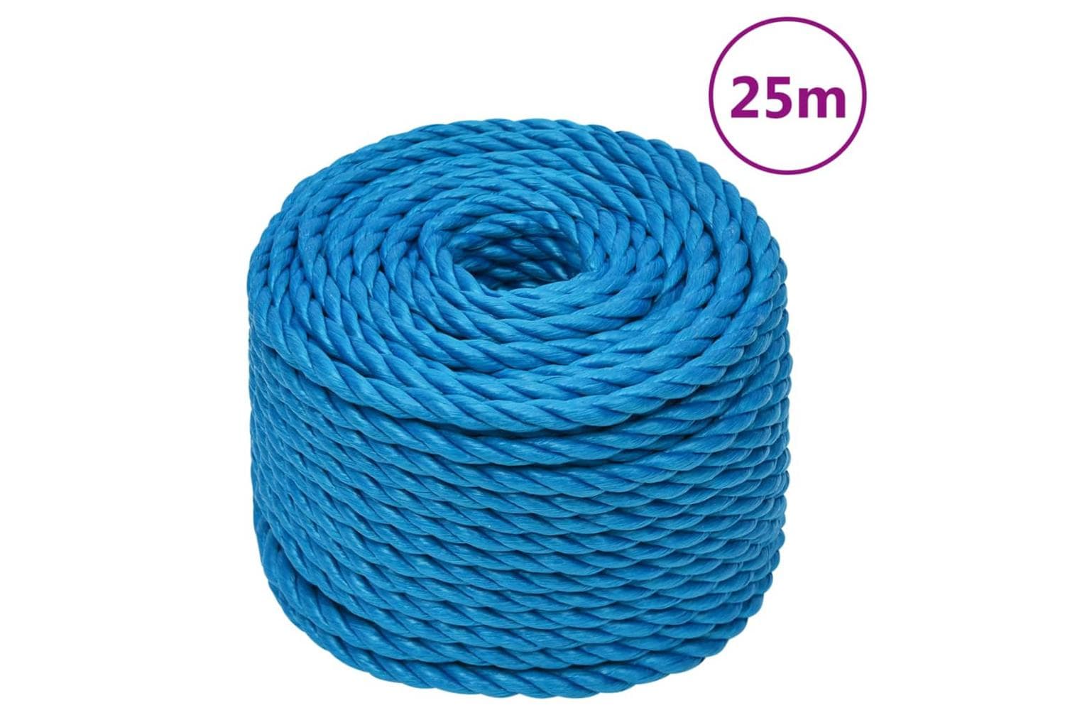 vidaXL 152972 Work Rope Blue 10mm 25 M Polypropylene