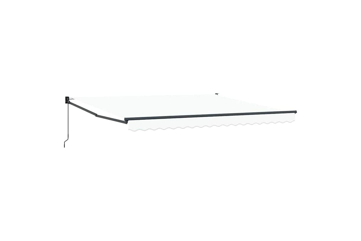 Vidaxl Retractable Awning White 400 X 300 Cm Polyester