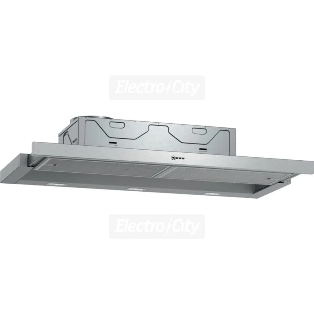 Neff N 50 90cm Semi Built-In Pull Out Cooker Hood | Silver