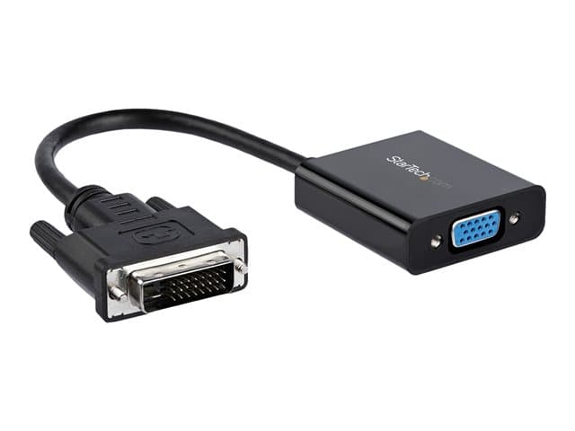 STARTECH.COM - StarTech DVI-D to VGA Active Adapter Converter Cable - 1080p - DVI to VGA Converter box (DVI2VGAE) - Adapter - DVI-D, Micro-USB Type B (power only) to HD-15 (VGA) (F) - 24.8 m - active, 1920 x 1200 (WUXGA) support - black