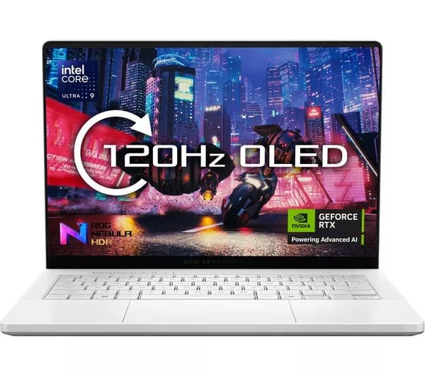 ASUS ROG Zephyrus G14 14" Laptop - Intel® Core™ Ultra 9, 1 TB SSD, Platinum White