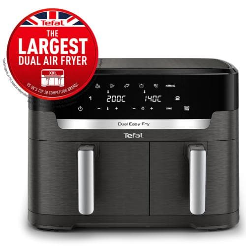 TEFAL Xxl Dual Easy Fry Airfryer - 11litre Xxl Capa...
