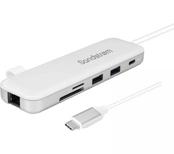 SANDSTROM S8IN1AP25 8-port USB Type-C Connection Hub