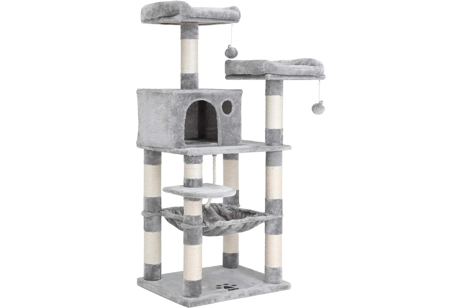Feandrea Dual Platforms Cat Tree | Light Grey