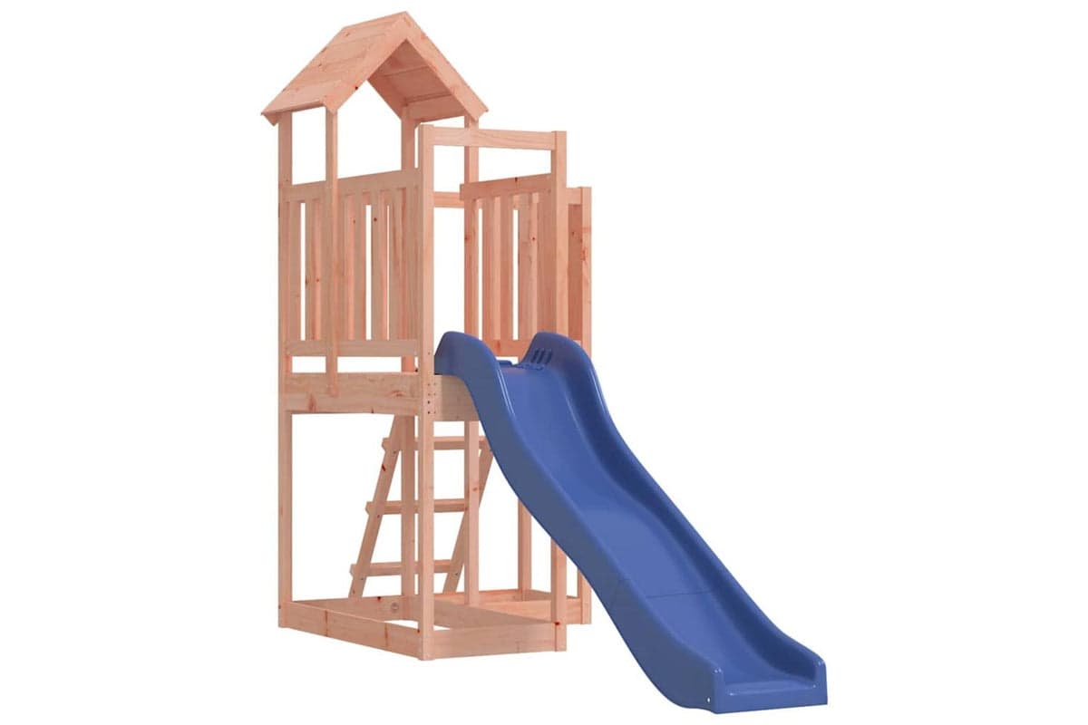 Vidaxl 3155829 Playhouse With Slide Solid Wood Douglas
