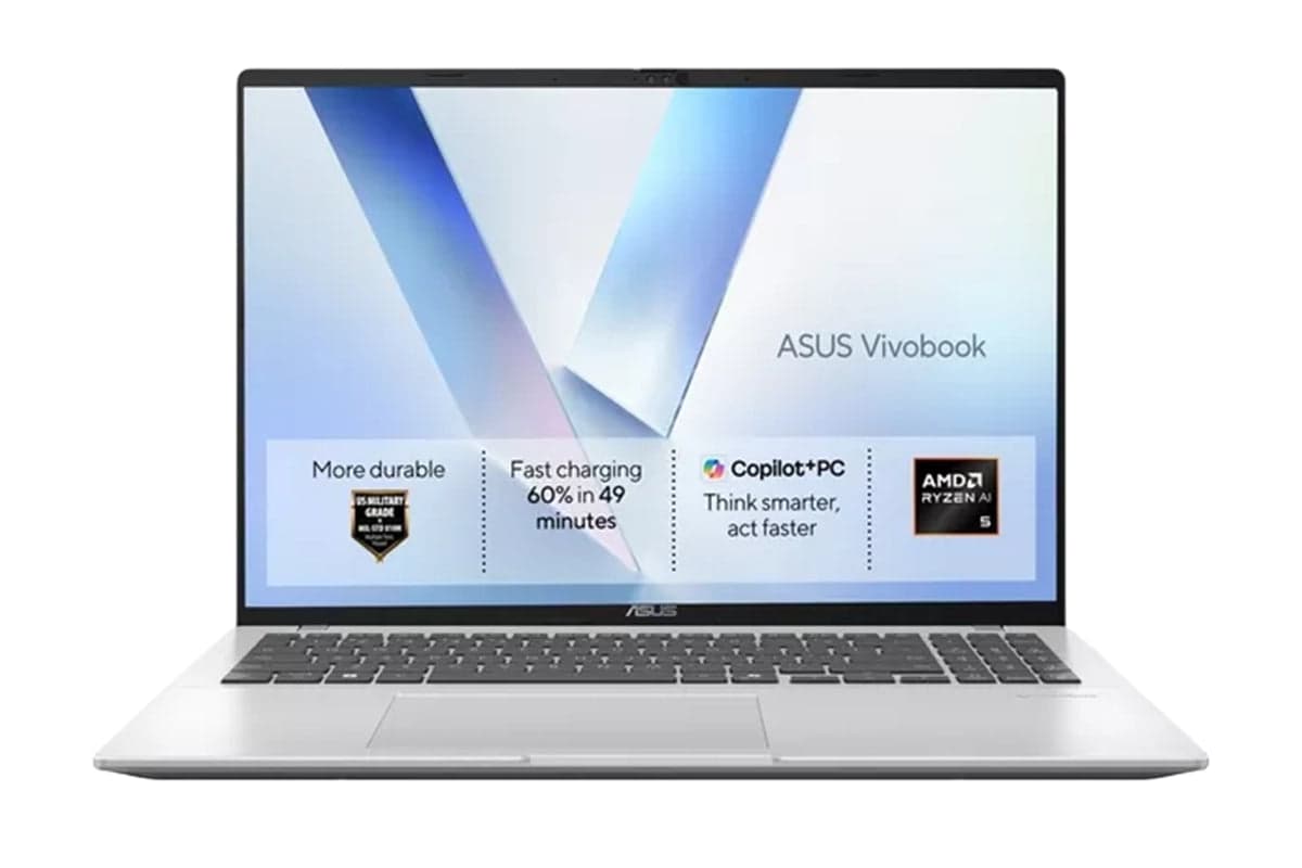ASUS Vivobook 16 S1607KA 16" AMD Ryzen AI 5 | 16GB | 512GB | Cool Silver | AMD Radeon