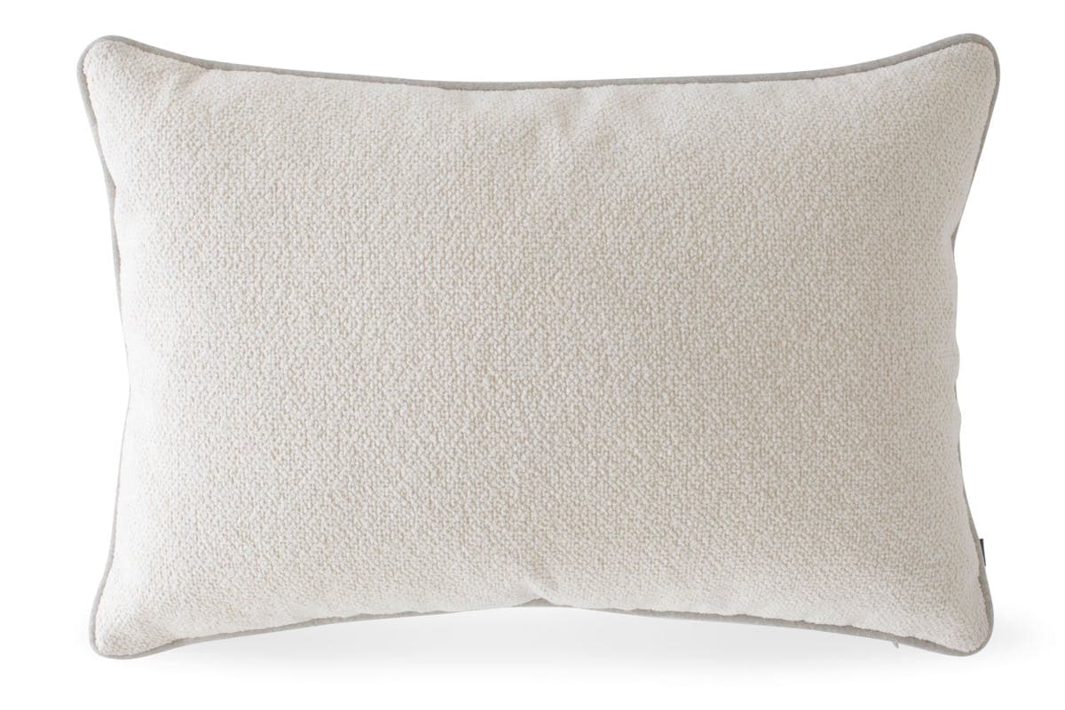 Boucle Piped Cushion | Natural | 40 x 60 cm