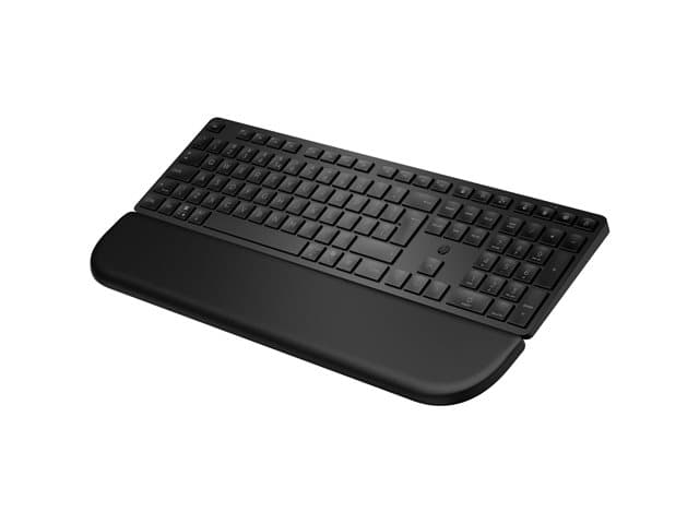 HP - 585K - Keyboard - dual mode, 3-zone layout, multi-device, low profile key travel - full size - wireless - Bluetooth, 2.4 GHz - UK - black