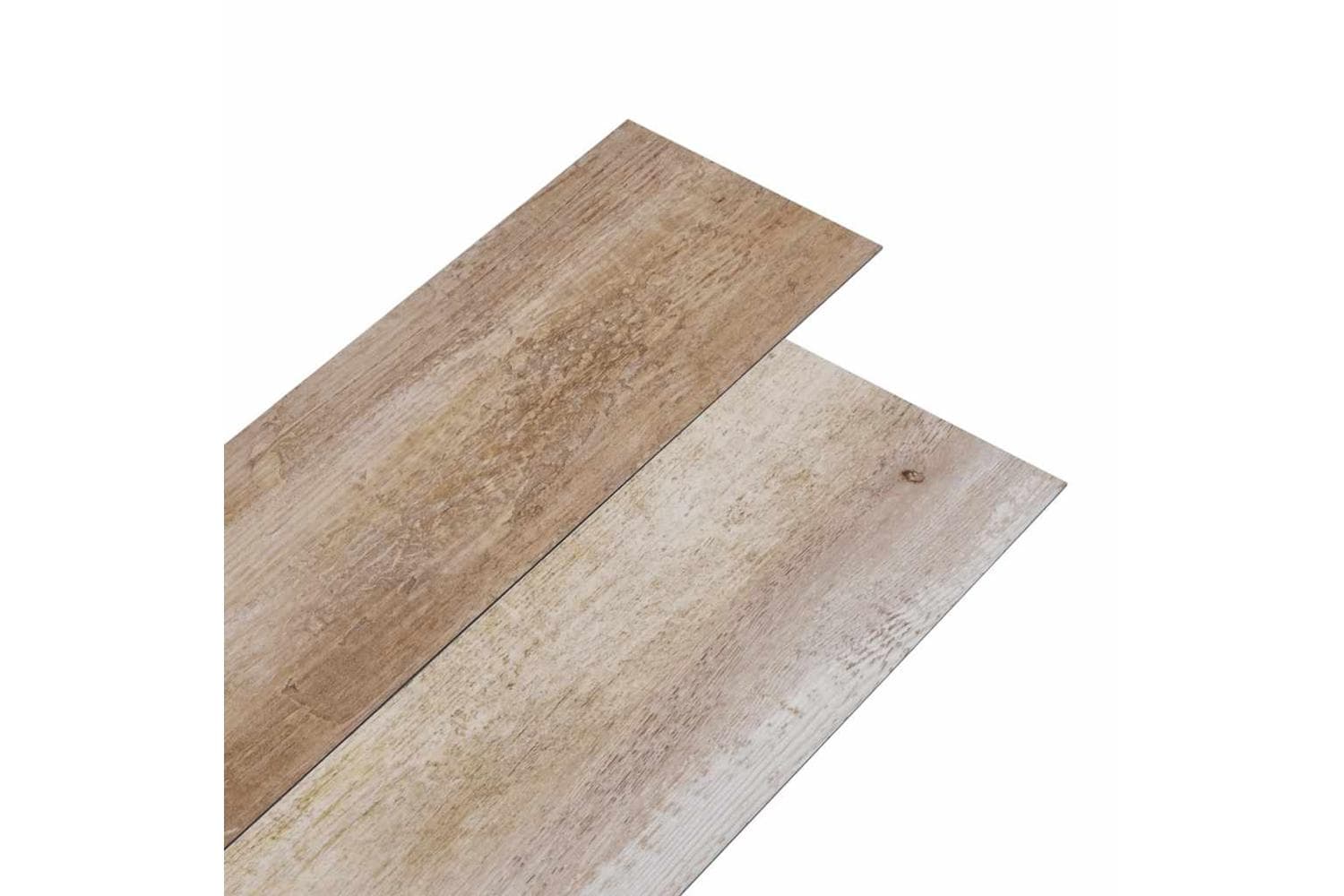 Vidaxl Pvc Flooring Planks 5.02 Sq M 2 Mm Self-adhesive Wood Wash