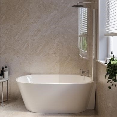 Cove Freestanding Shower Bath Single Ended Corner