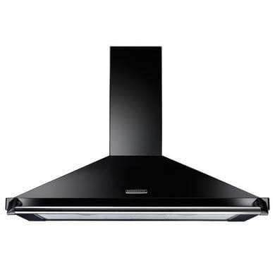 Rangemaster Classic 90cm Chimney Cooker Hood - Black & Chrome