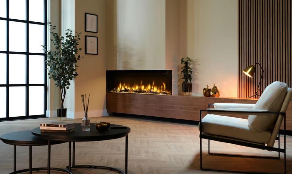 Dimplex Ignite Bold 60" Built-In Electric Fire - Black | BXLF1500