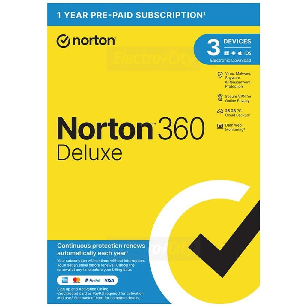 Norton 360 Deluxe for 3 Devices | 1 Year