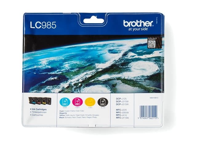 BROTHER - LC985VALBP - 4-pack - black, yellow, cyan, magenta - original - ink cartridge