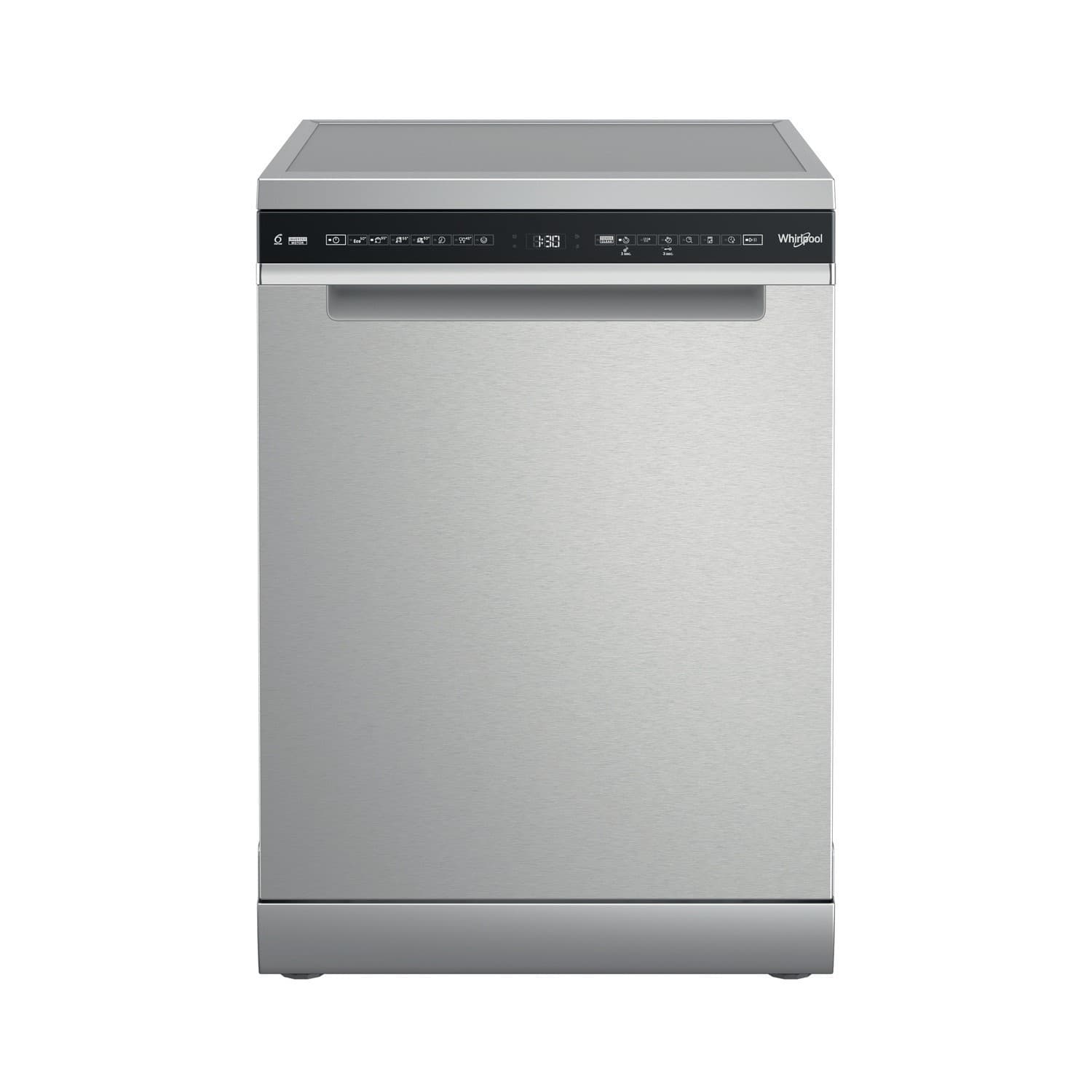 Whirlpool 15 Place Settings Freestanding Dishwasher - Stainless Steel | W7FHS51XUK