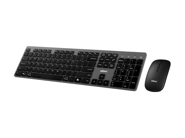 Adesso - EasyTouch 7300CB - keyboard and mouse set full size - QWERTY - UK Input Device