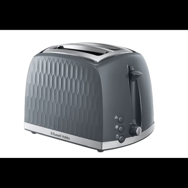 Russell Hobbs Honeycomb 2 Slice Toaster | Grey | 26063