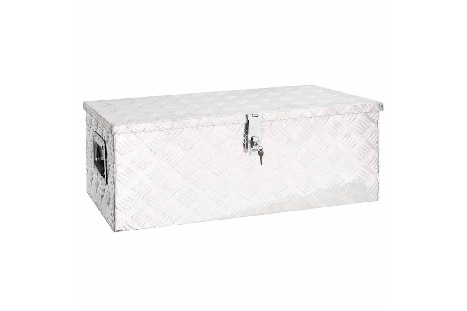 vidaXL 152252 Storage Box Silver 80x39x30cm Aluminium