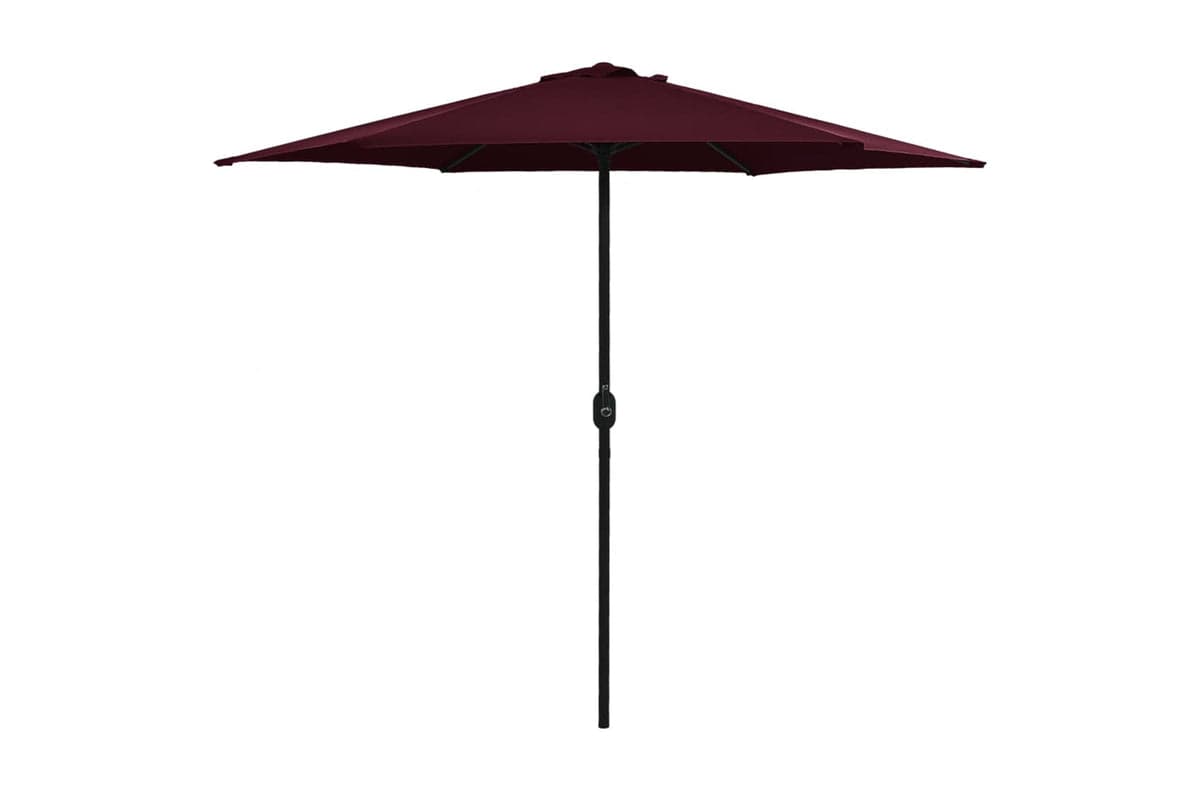 vidaXL 47348 Outdoor Parasol With Aluminium Pole 270x246cm Bordeaux Red