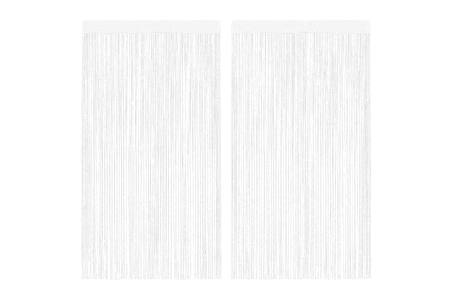vidaXL 132398 String Curtains 2 Pcs 100x250cm White