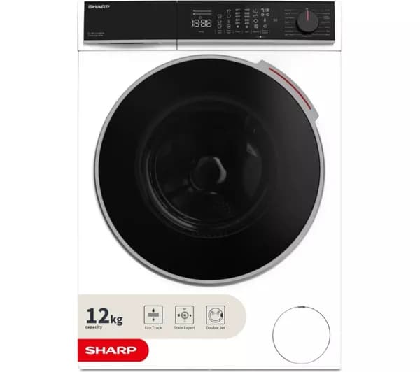 SHARP ES-NFL214CWDA-EN 12 kg 1400 Spin Washing Machine - White