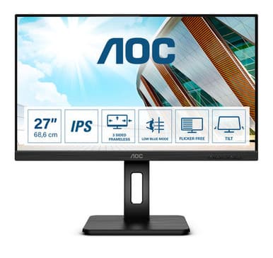 AOC 27" FHD IPS 4MS 75HZ USB 3.2HUB HDMI DP VGA DVI | 27P2Q