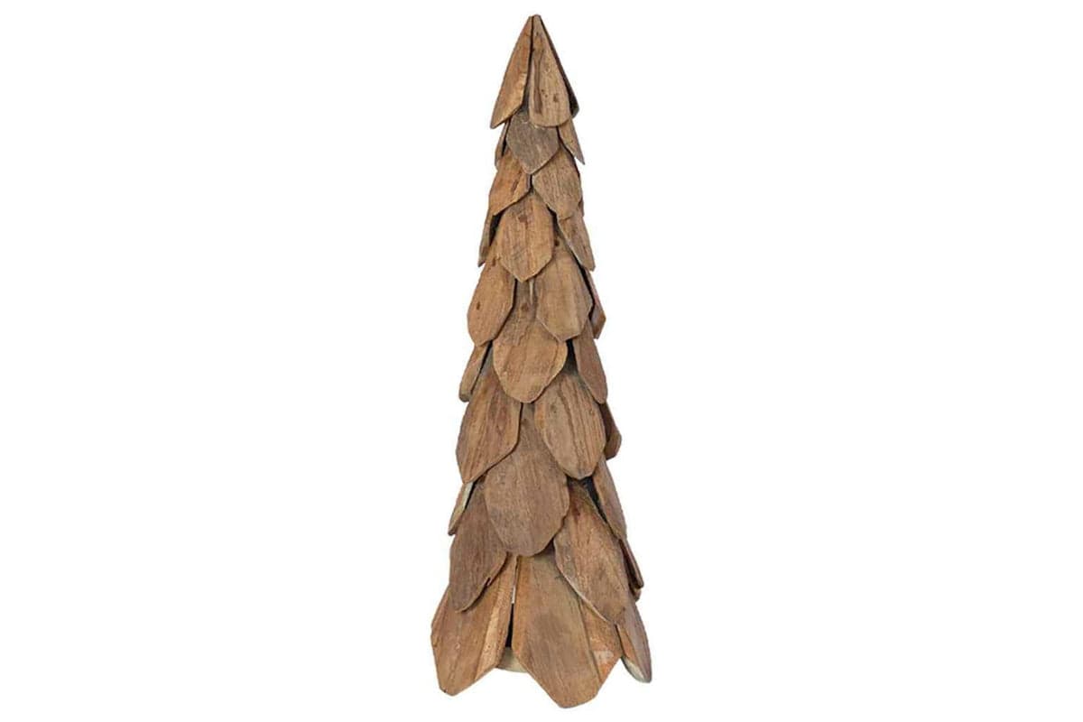 Vidaxl Christmas Tree With Stand Brown 80 Cm Solid Teak Wood