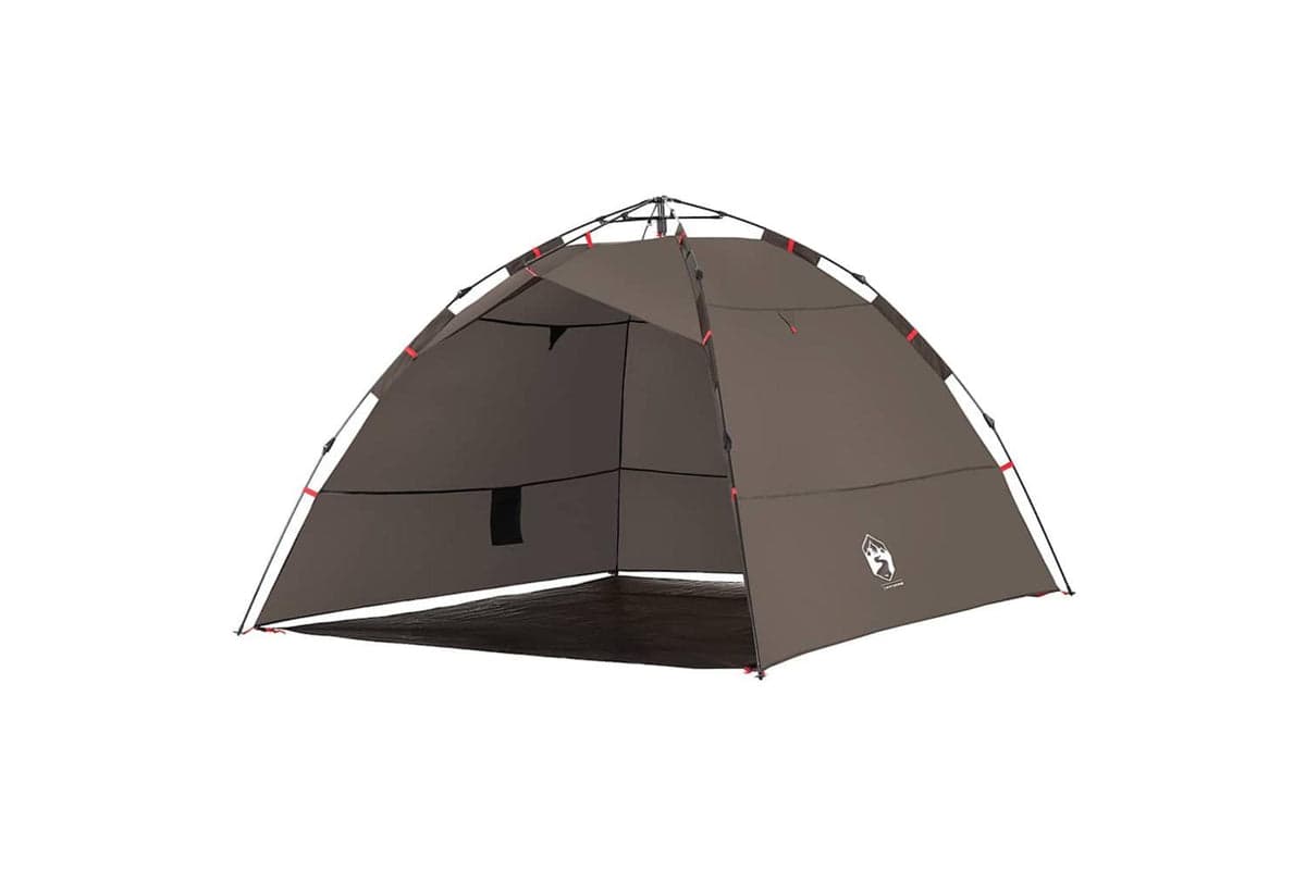 Vidaxl Fishing Tent 4-person Brown Quick Release