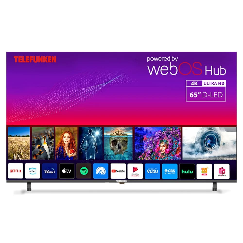 Telefunken N21 65" 4K Smart TV - Black | N21-UHD-W65